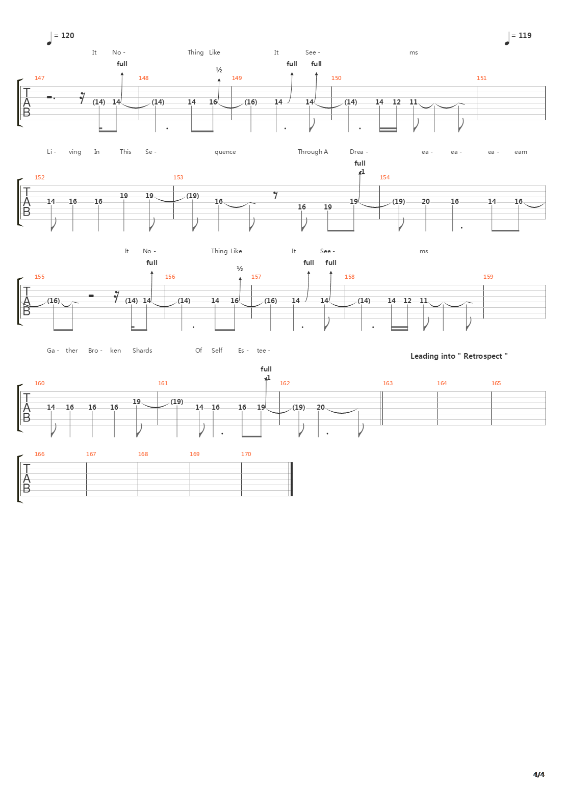 Proxy吉他谱