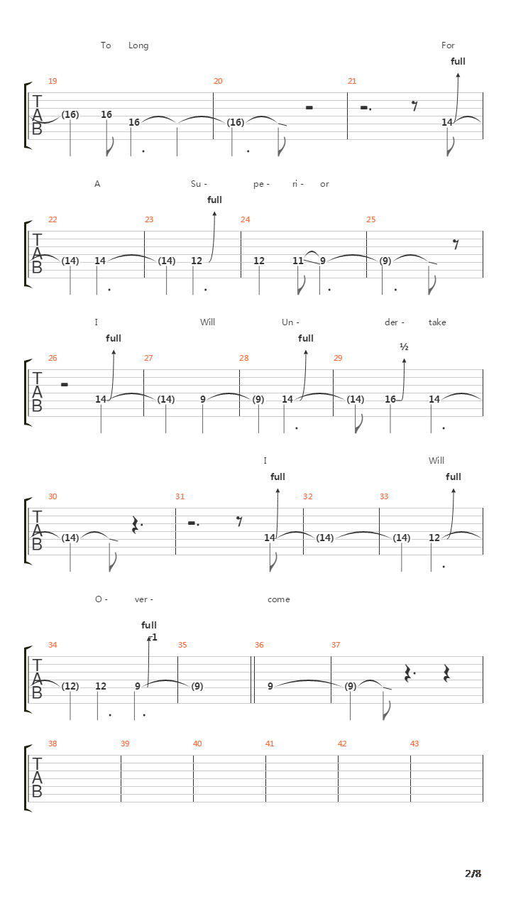 Proxy吉他谱