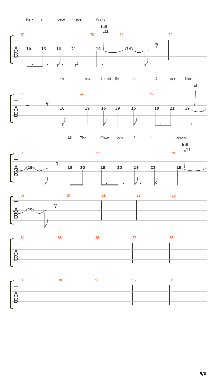 Proxy吉他谱