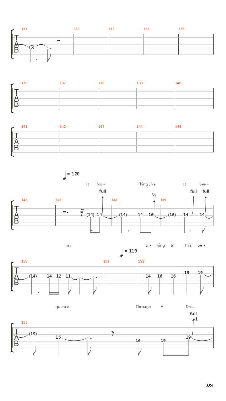 Proxy吉他谱