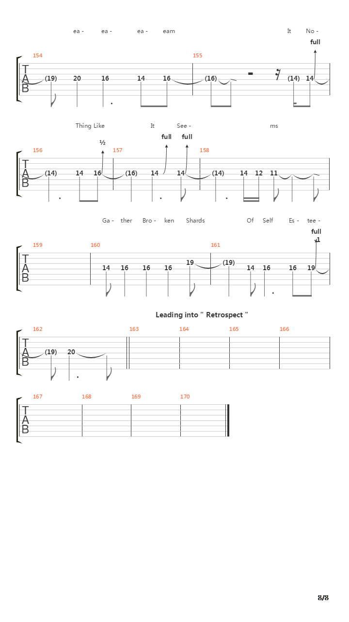 Proxy吉他谱