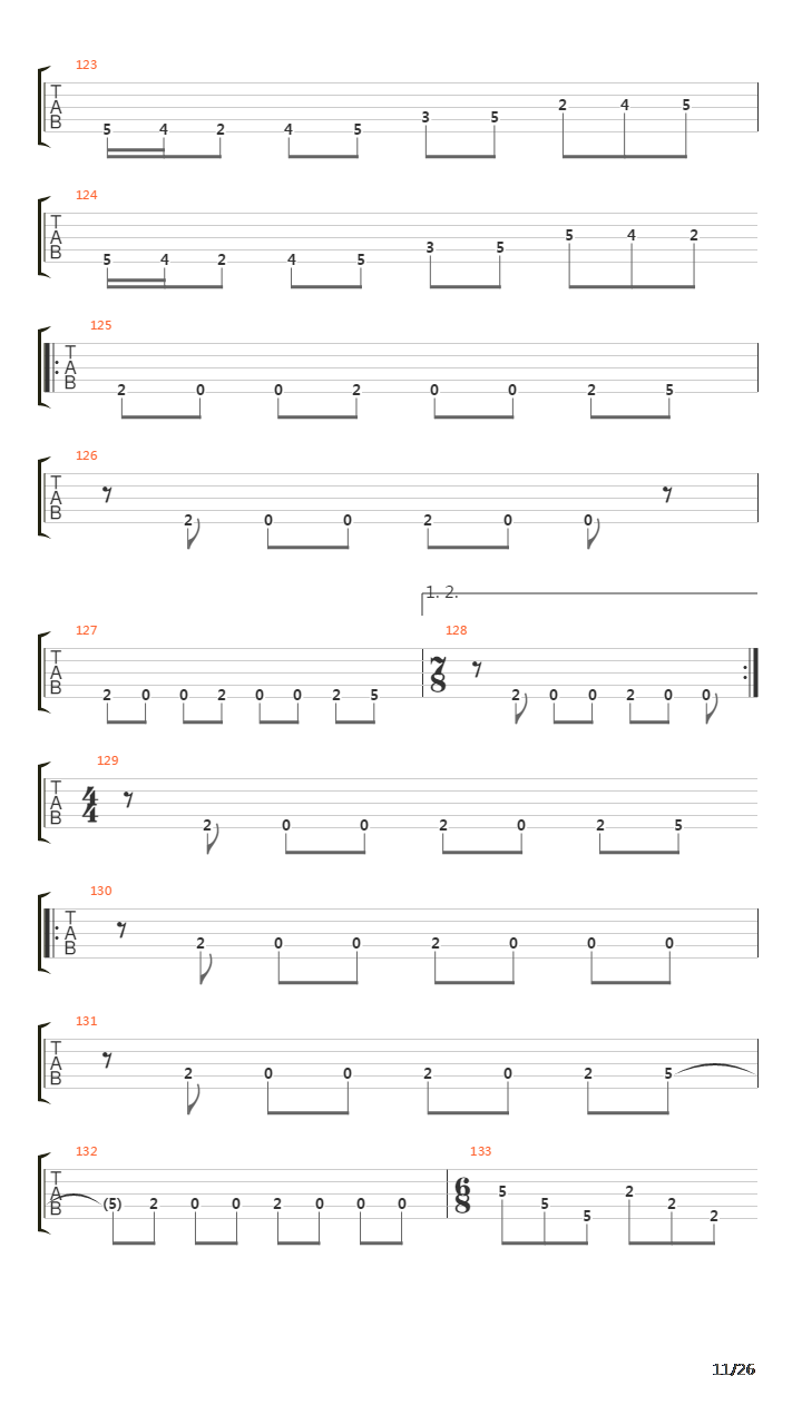 The Beginning吉他谱