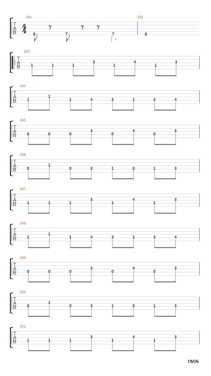 The Beginning吉他谱