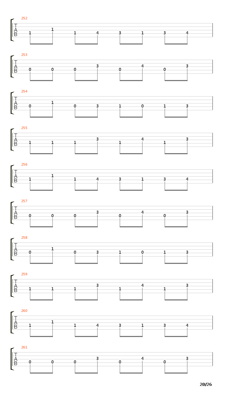 The Beginning吉他谱