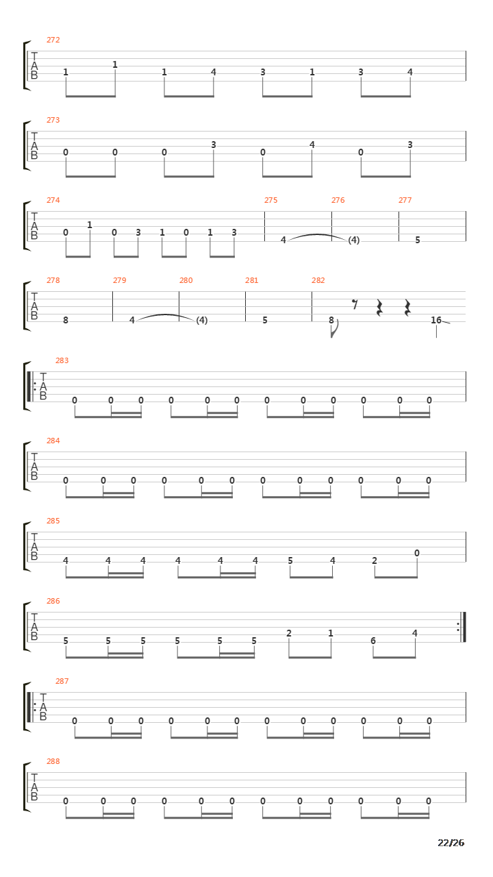 The Beginning吉他谱
