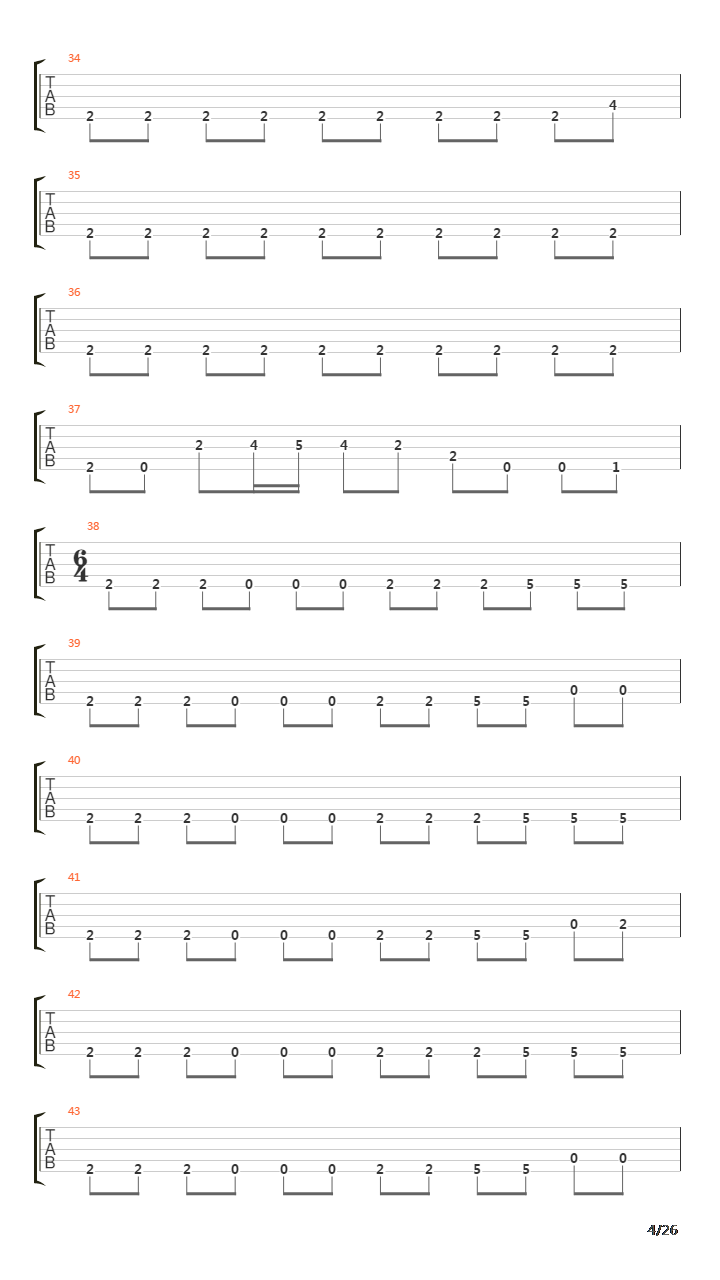 The Beginning吉他谱