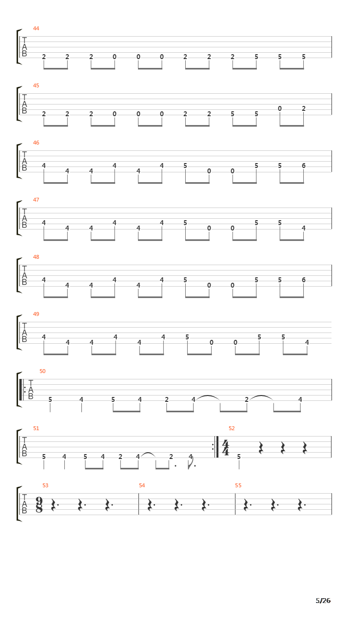 The Beginning吉他谱