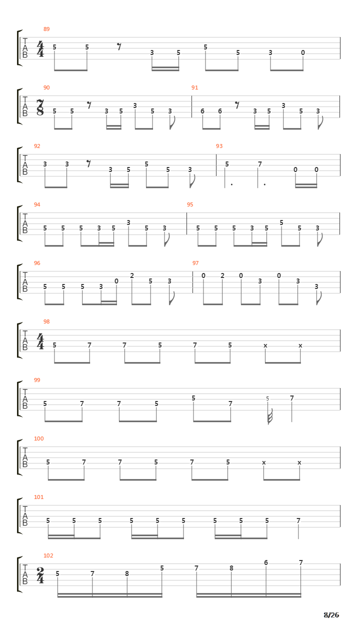 The Beginning吉他谱