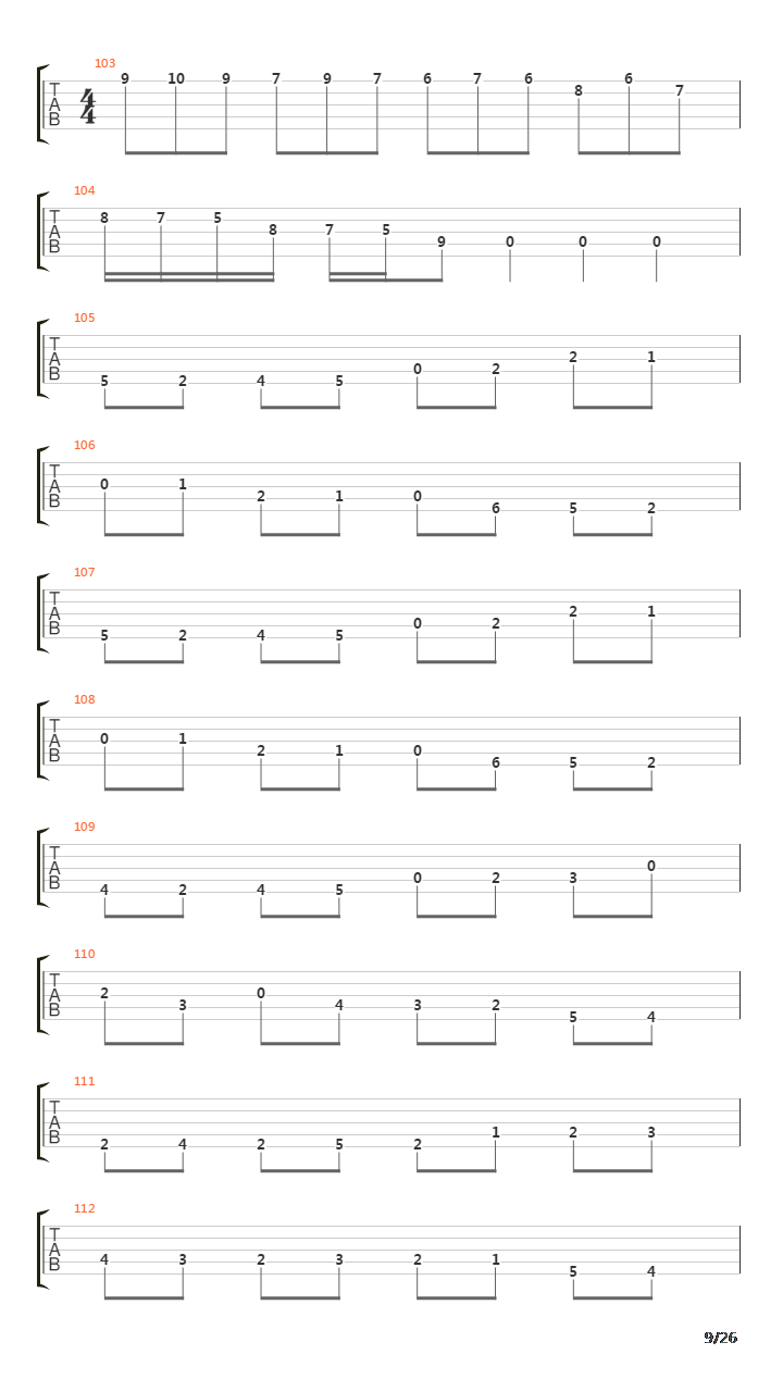 The Beginning吉他谱