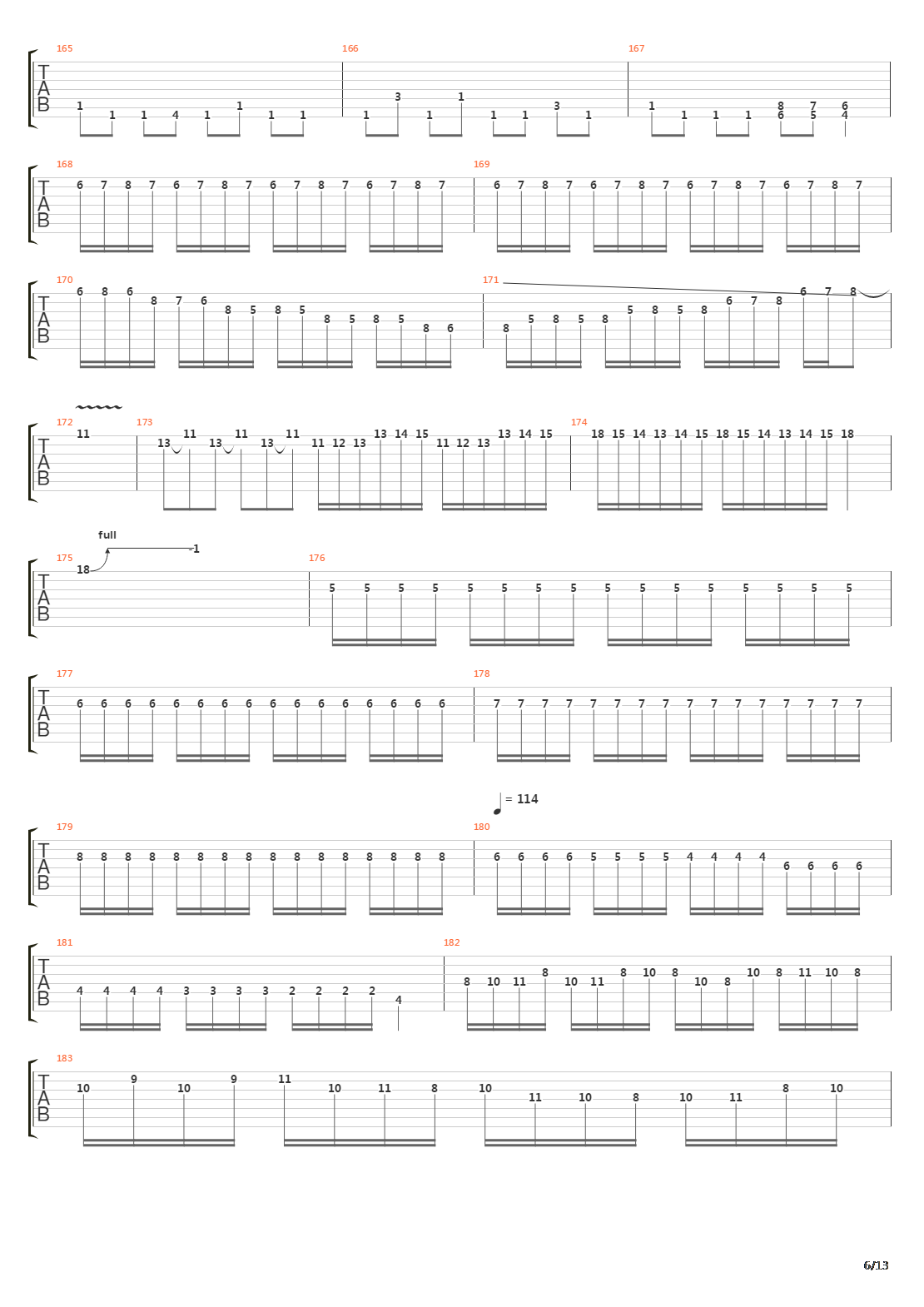 The End吉他谱