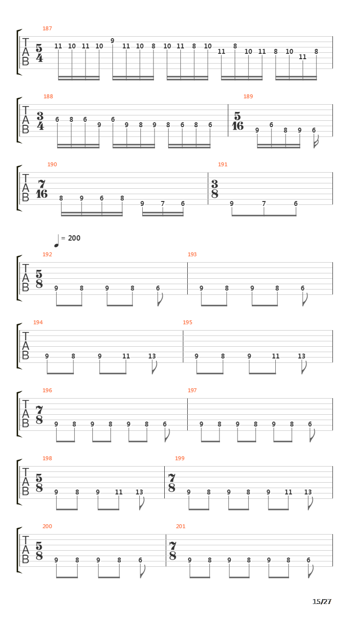 The End吉他谱