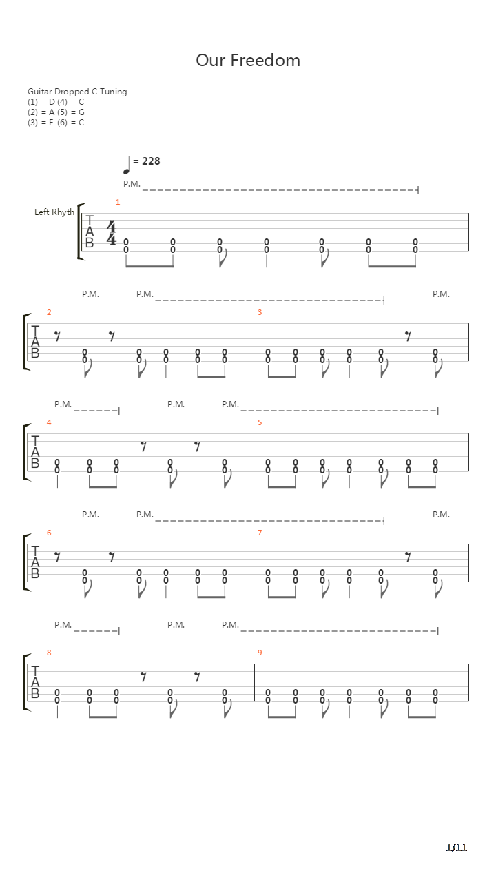 Our Freedom吉他谱