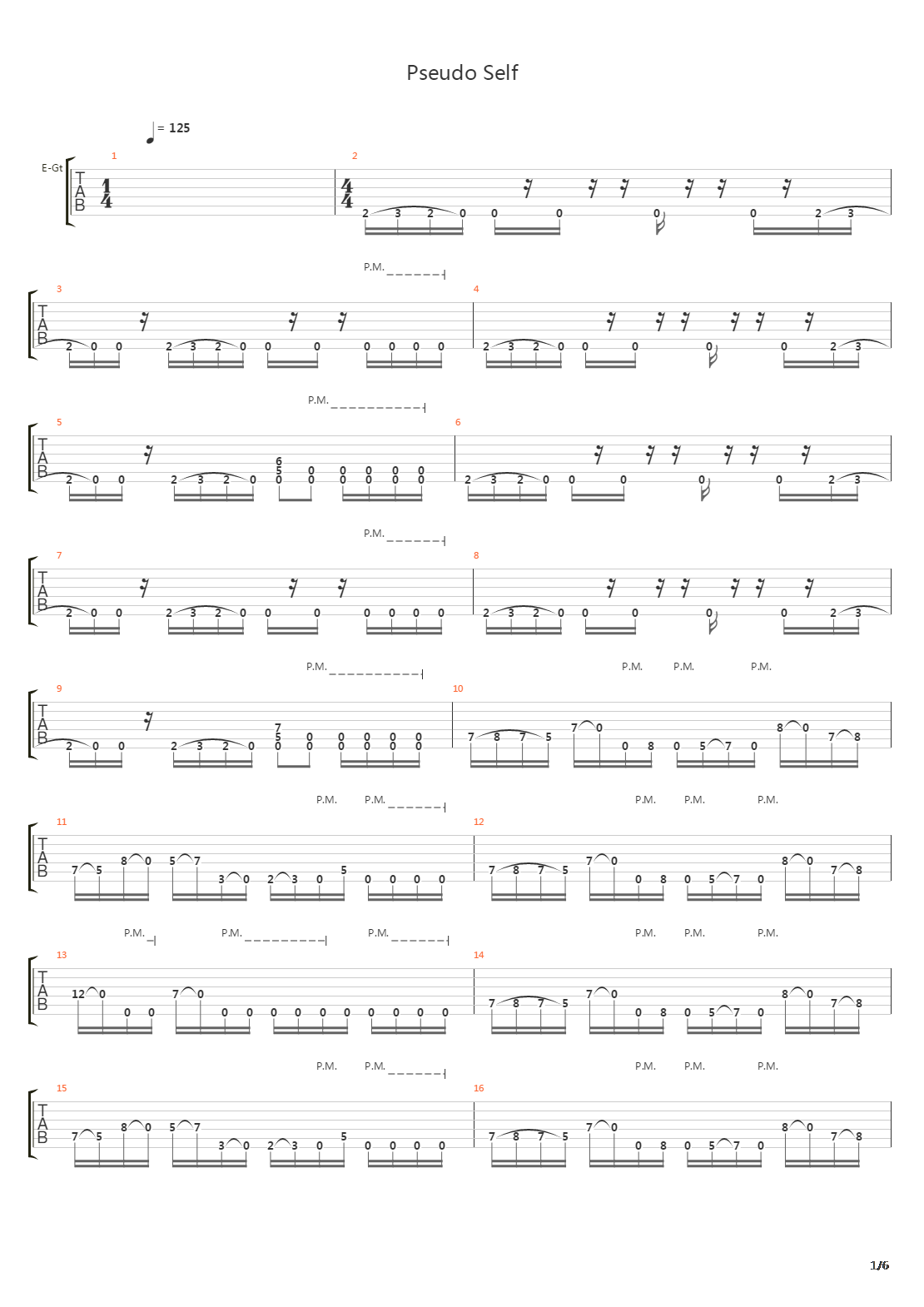 Pseudo Self吉他谱