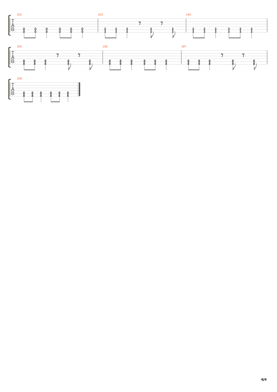 Winning吉他谱