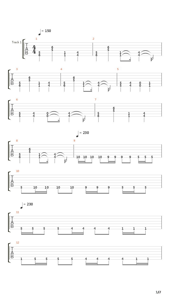 The Combine吉他谱