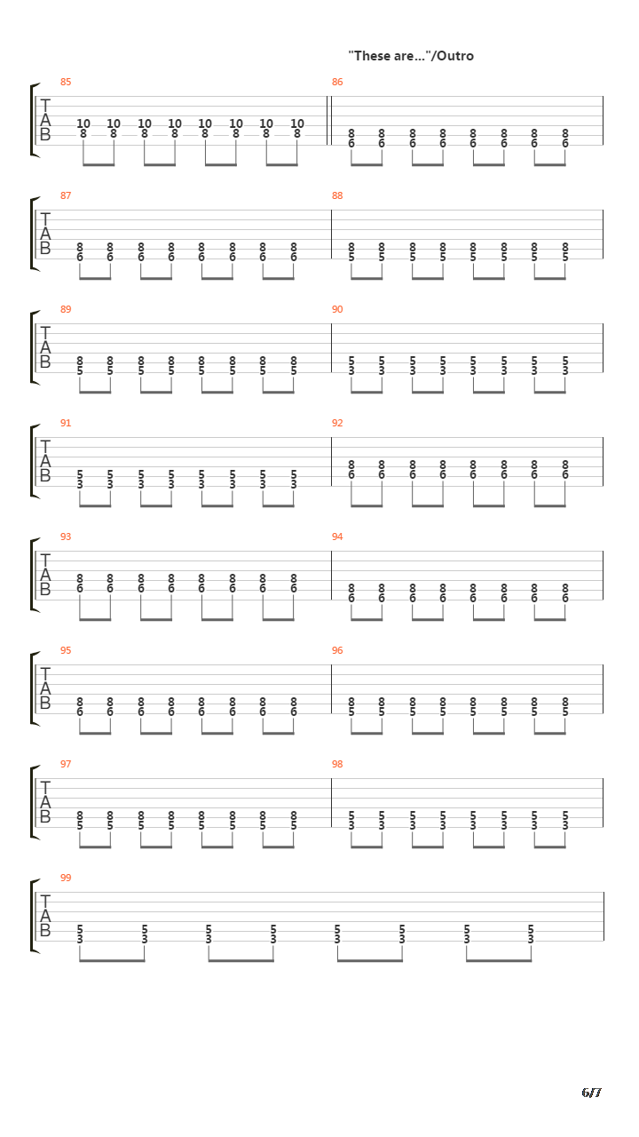 Coppertone吉他谱