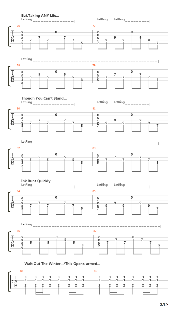 Waiting Out The Winter吉他谱