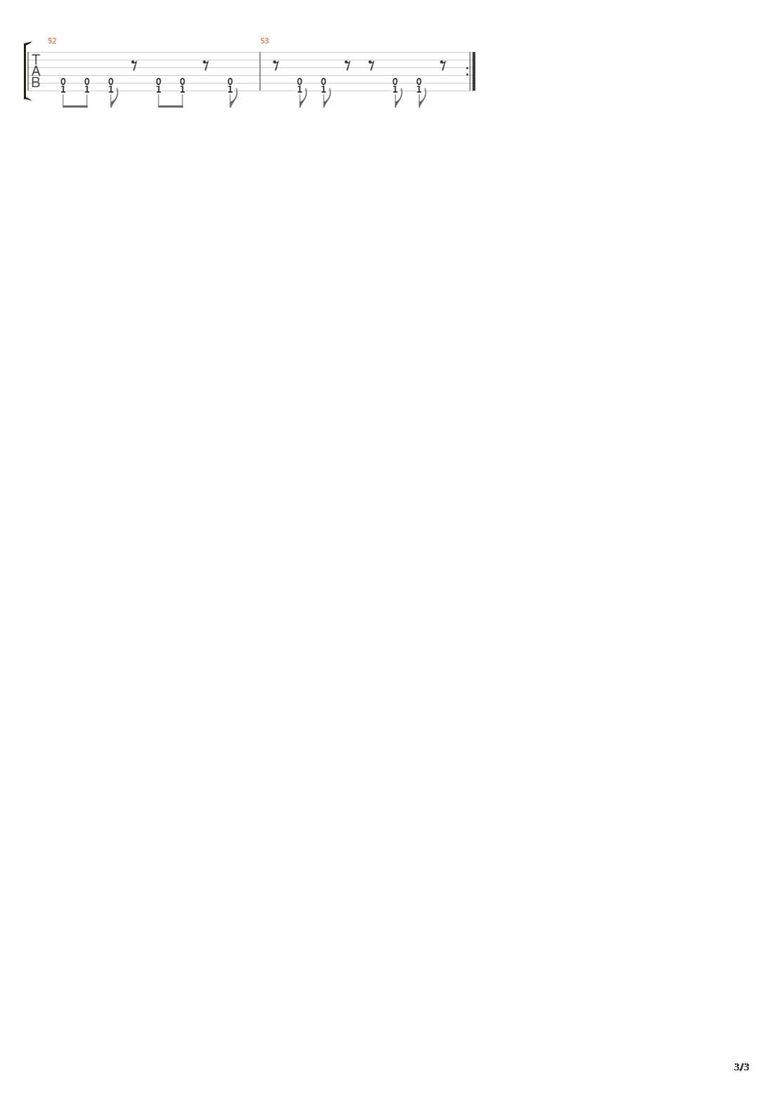 Xiii吉他谱