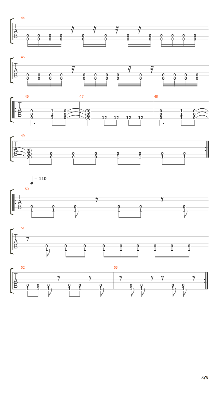 Xiii吉他谱