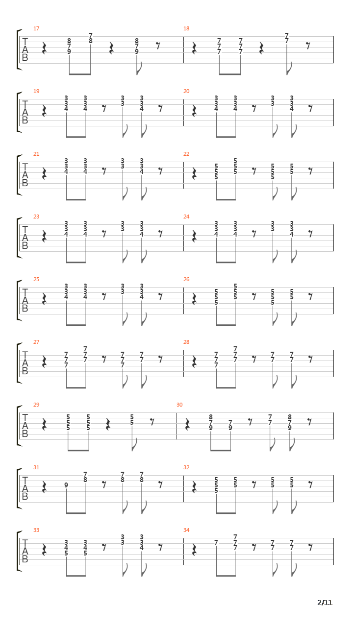 Ramblin Man吉他谱