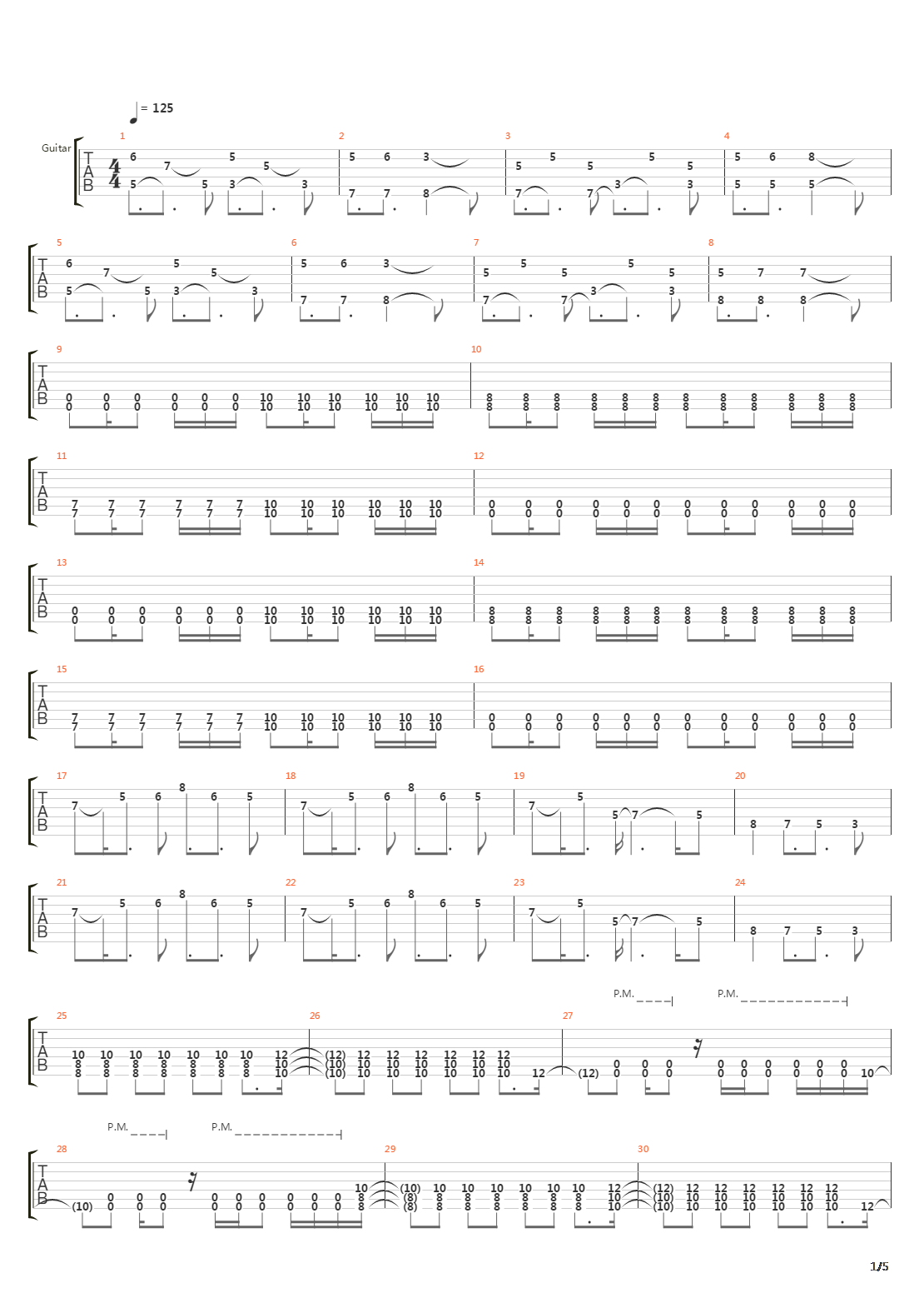 Stairway To Hell吉他谱