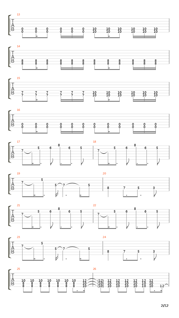 Stairway To Hell吉他谱