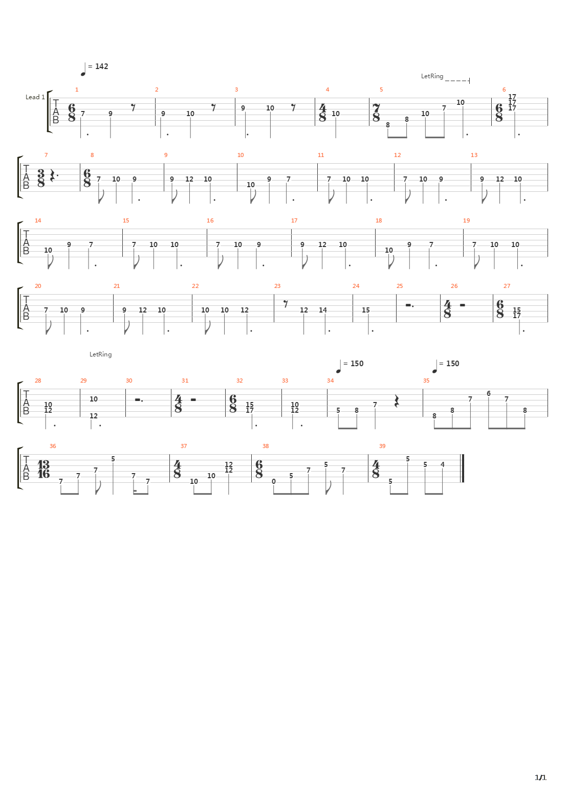 Solace吉他谱