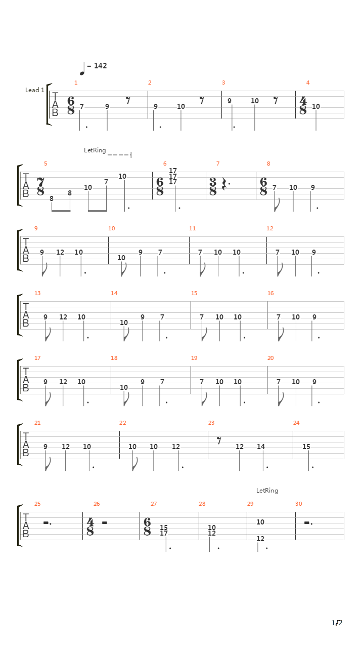 Solace吉他谱