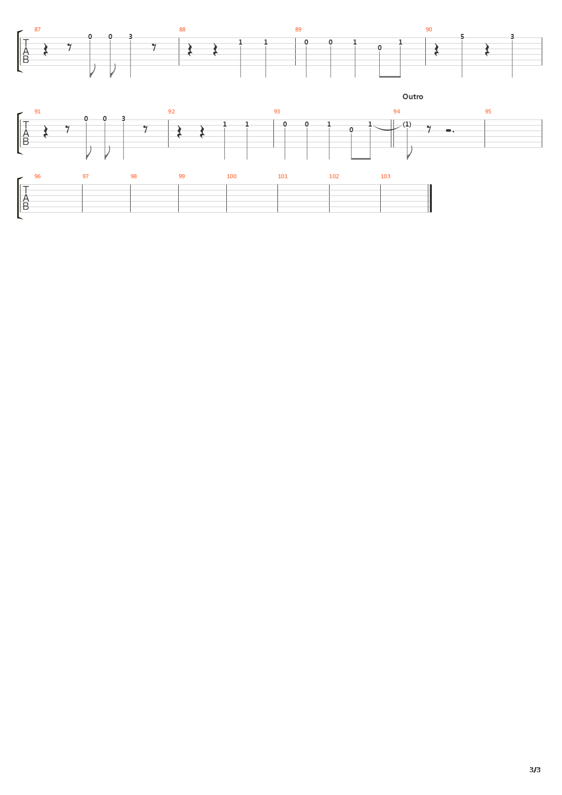 Recover吉他谱