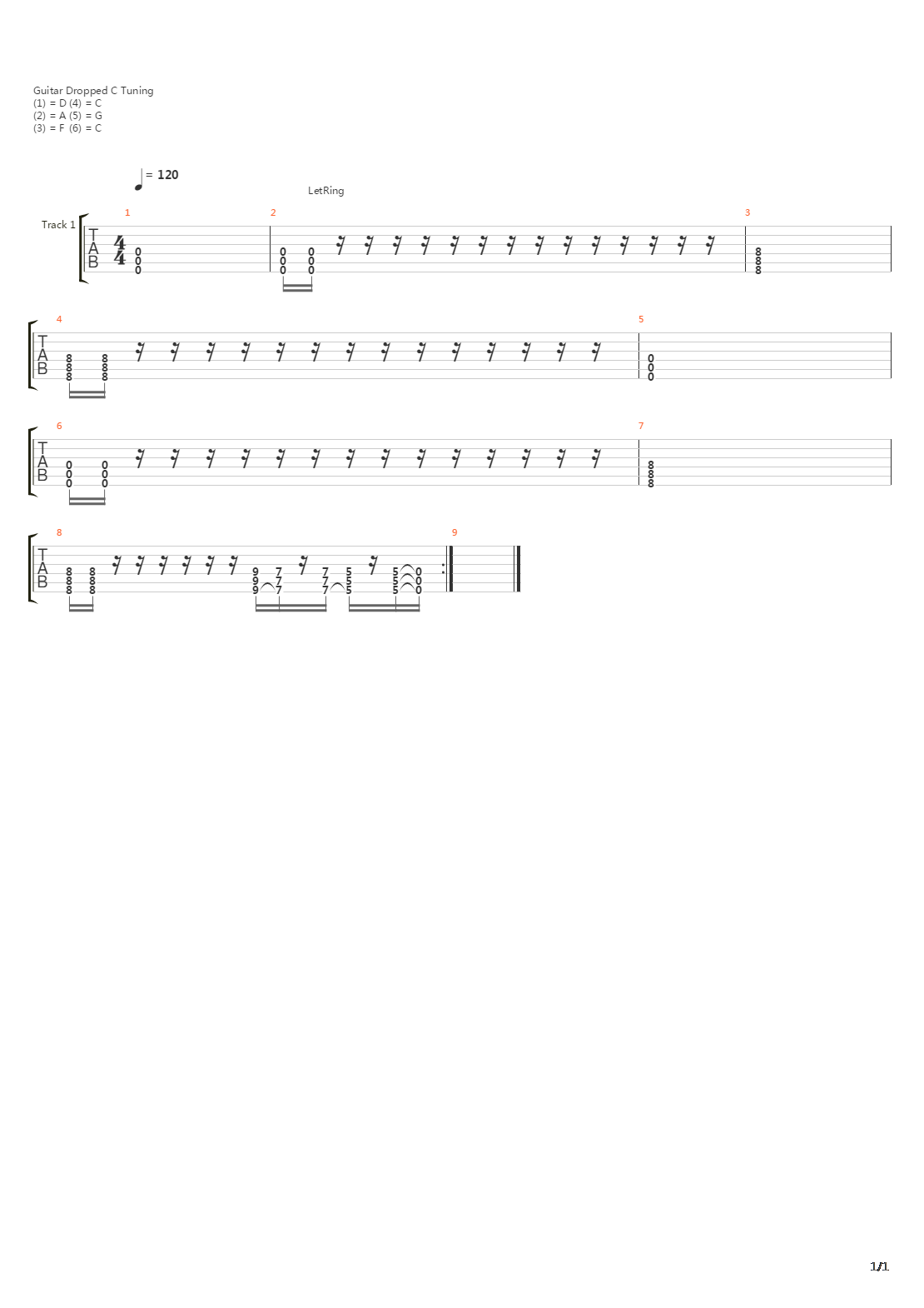 Beginnings End吉他谱