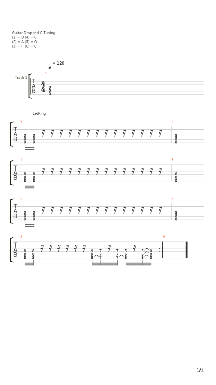 Beginnings End吉他谱