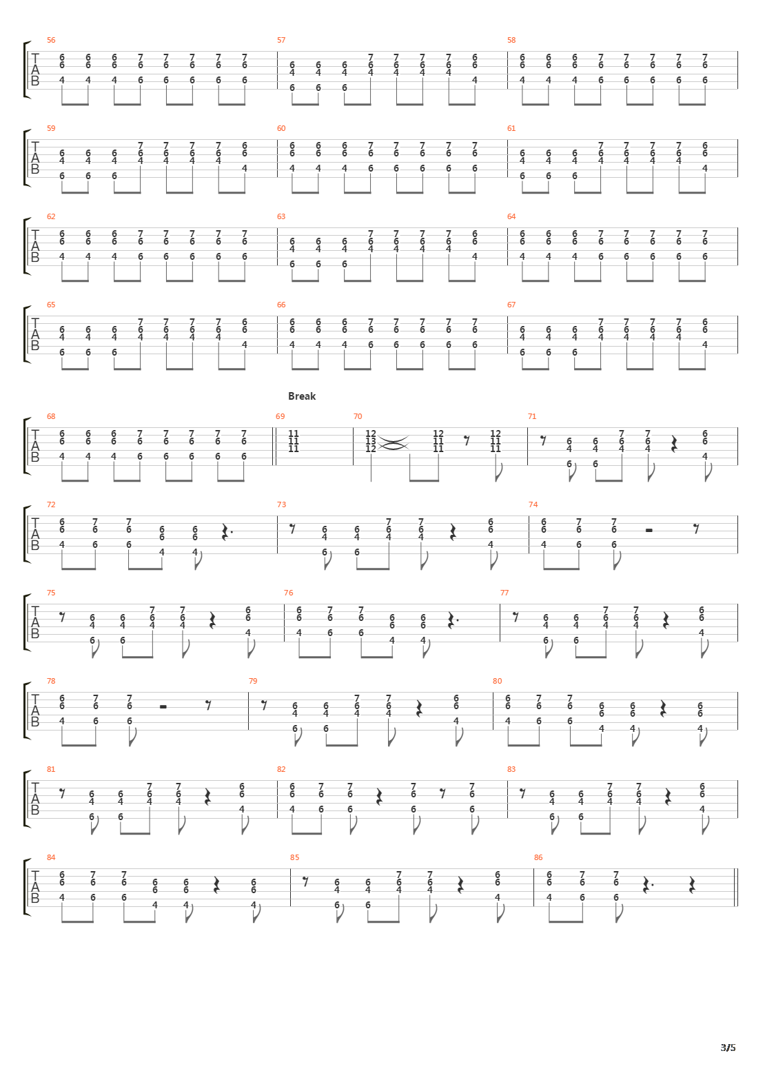 Higher吉他谱