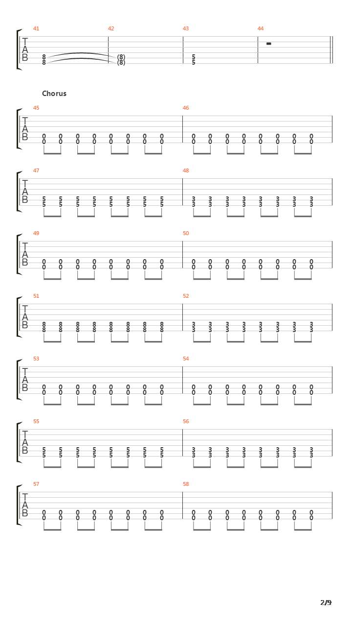 Destroyer吉他谱