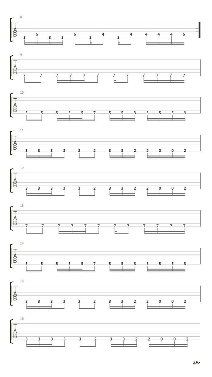 A Song For The Helenas吉他谱