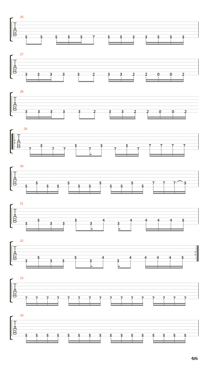 A Song For The Helenas吉他谱