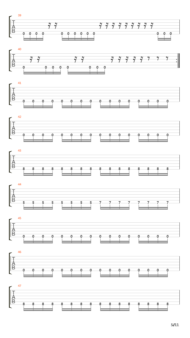 Shroud Of The End吉他谱
