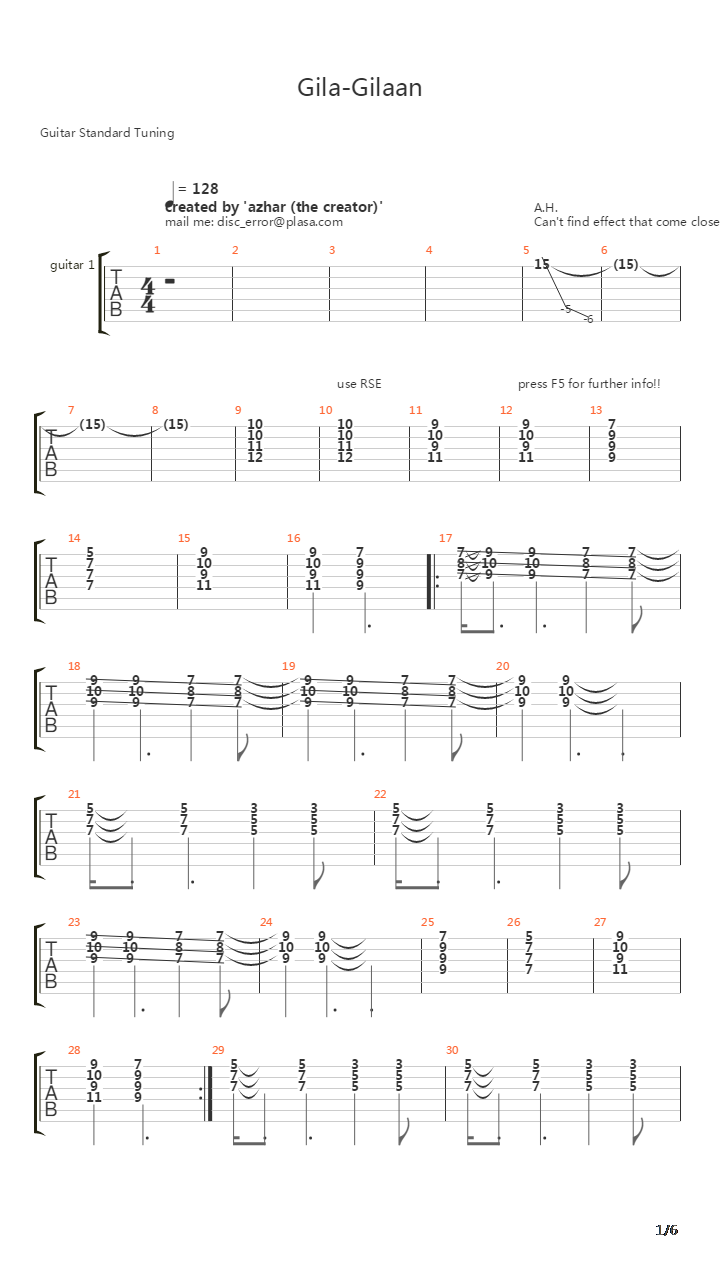 Gila Gilaan吉他谱