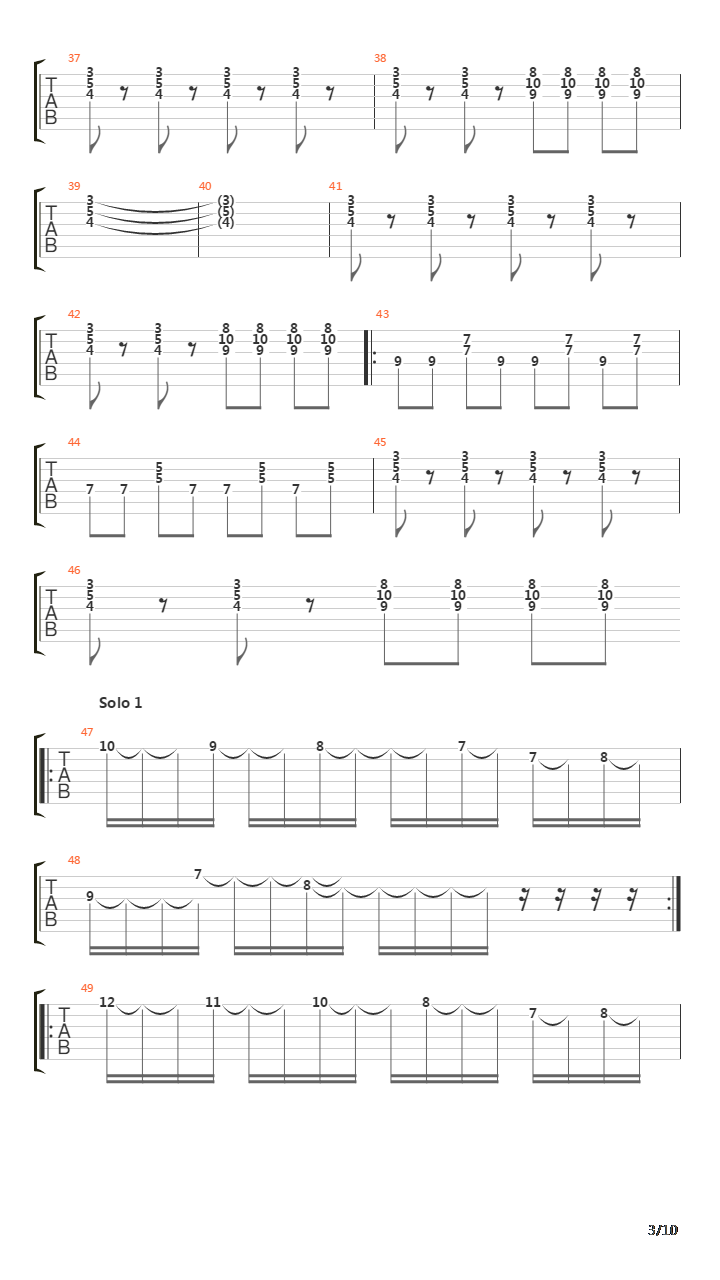 Main Serong吉他谱