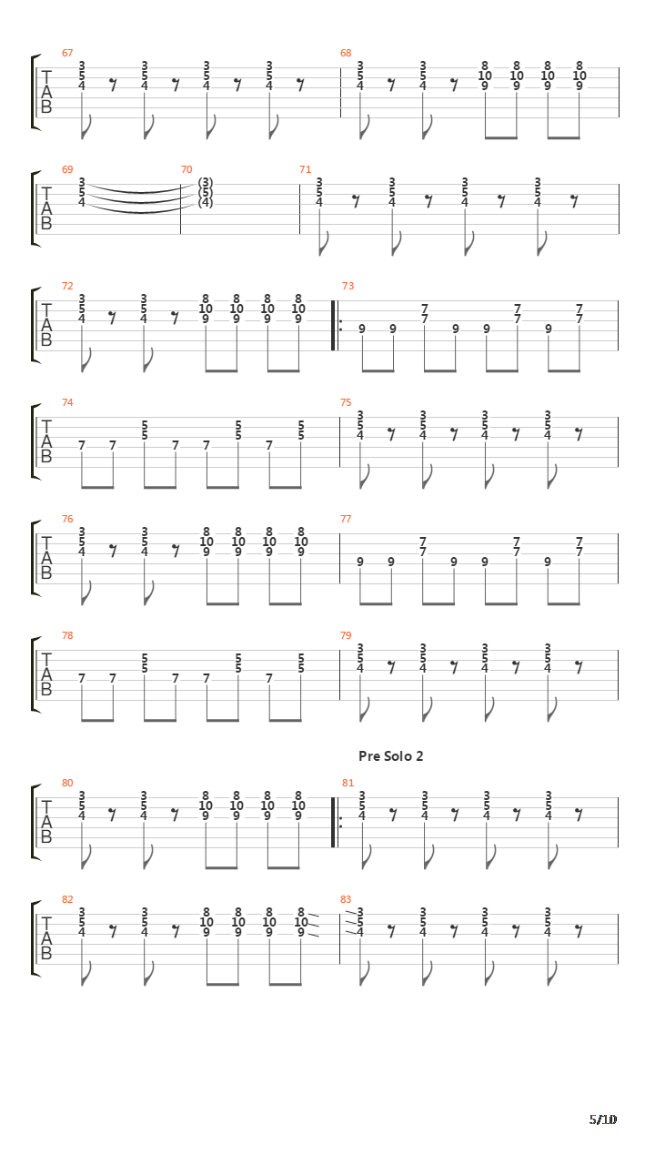 Main Serong吉他谱