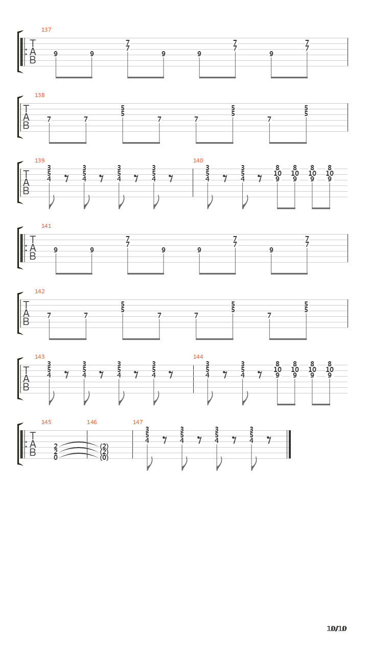 Main Serong吉他谱