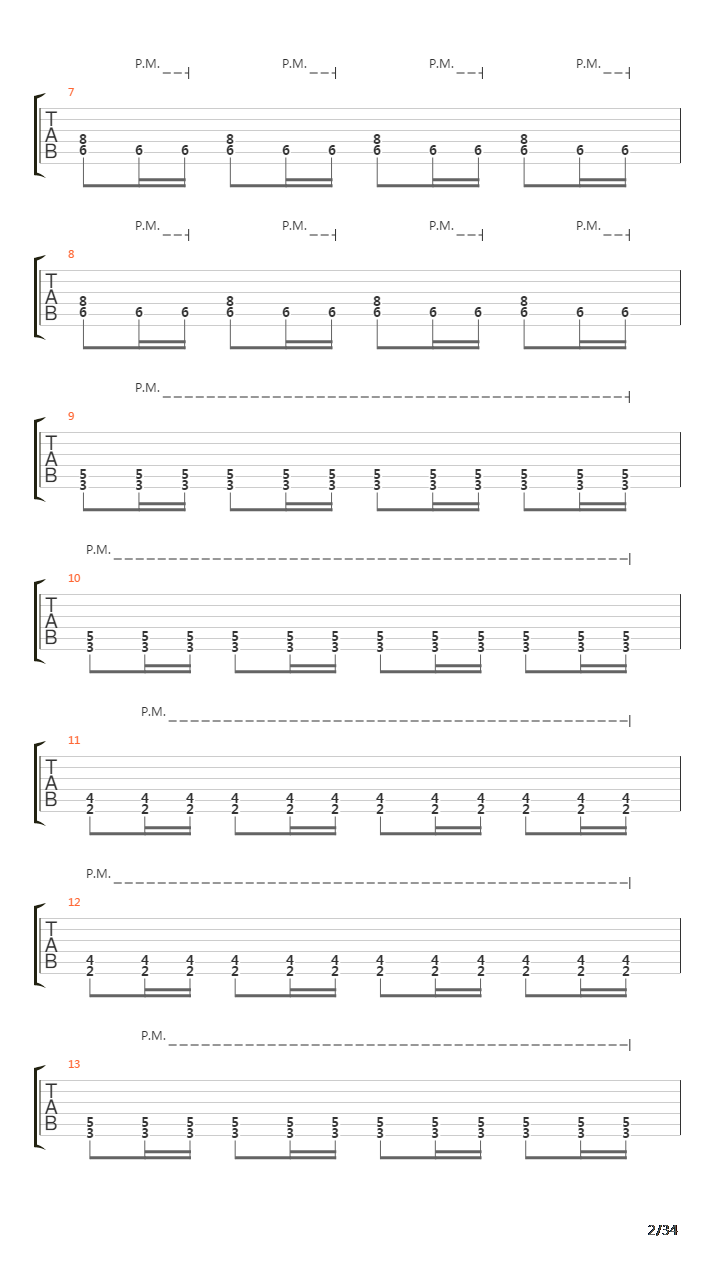 Procession To The Infraworld吉他谱