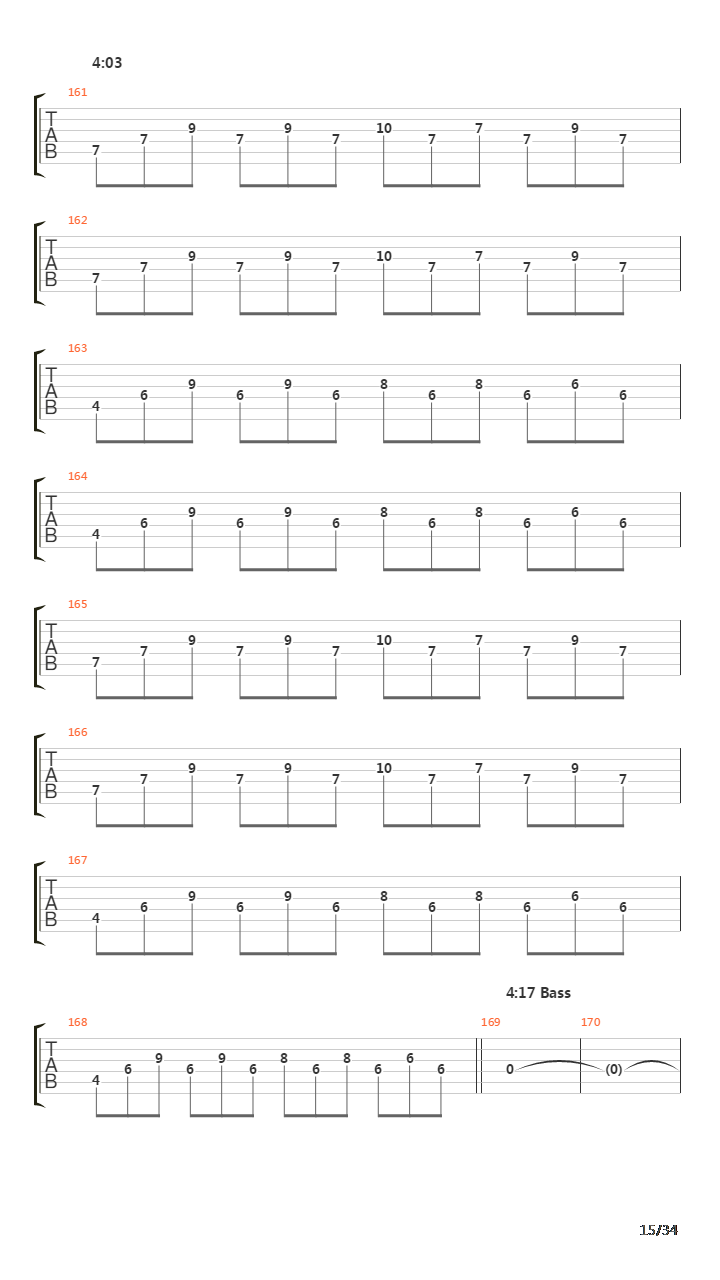 Procession To The Infraworld吉他谱