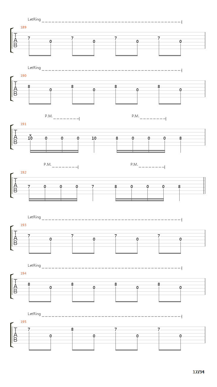 Procession To The Infraworld吉他谱