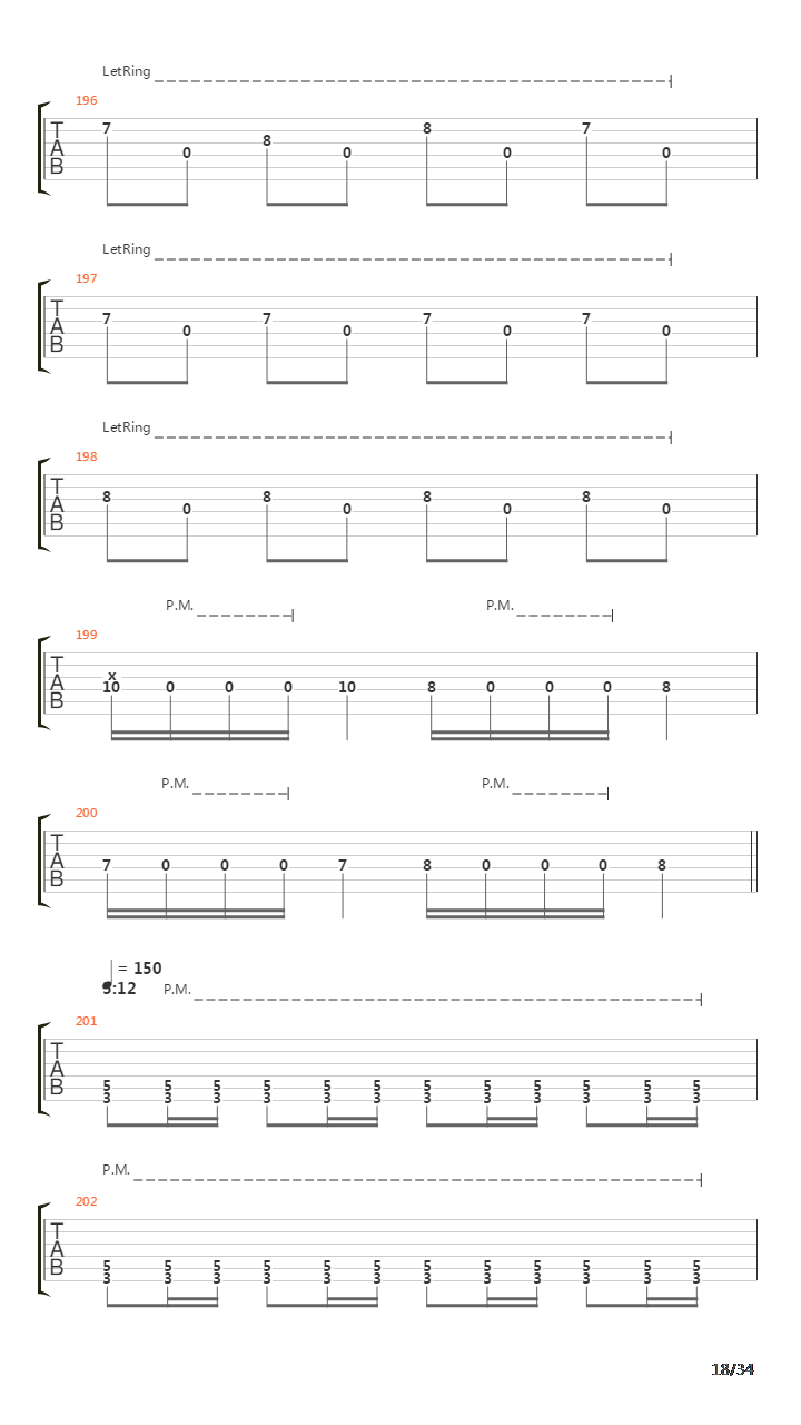 Procession To The Infraworld吉他谱
