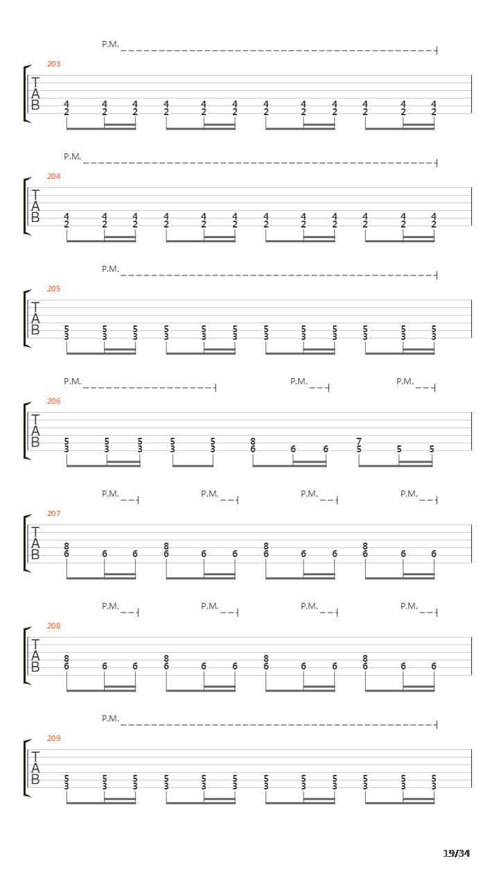 Procession To The Infraworld吉他谱