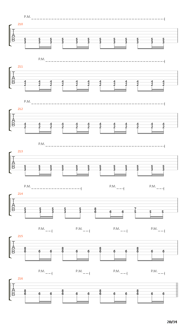 Procession To The Infraworld吉他谱