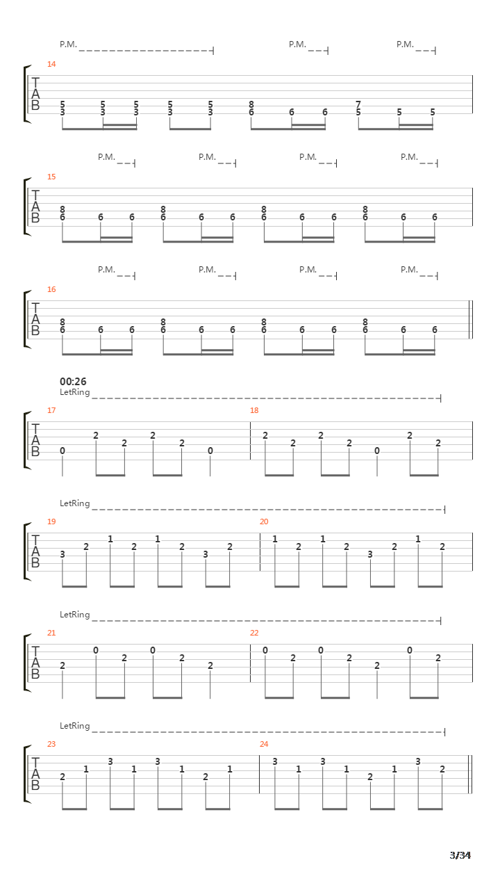 Procession To The Infraworld吉他谱