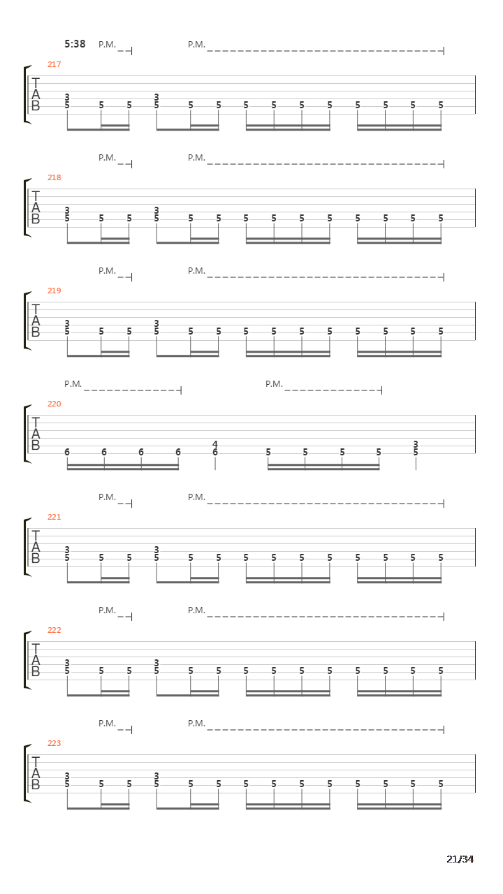 Procession To The Infraworld吉他谱