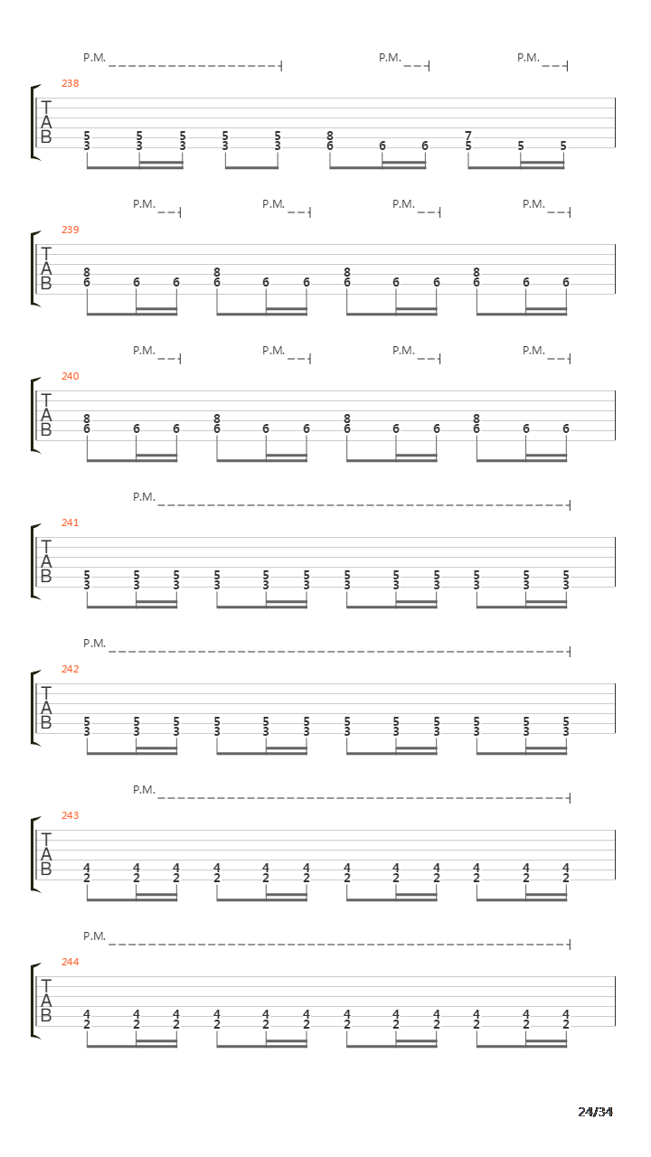 Procession To The Infraworld吉他谱