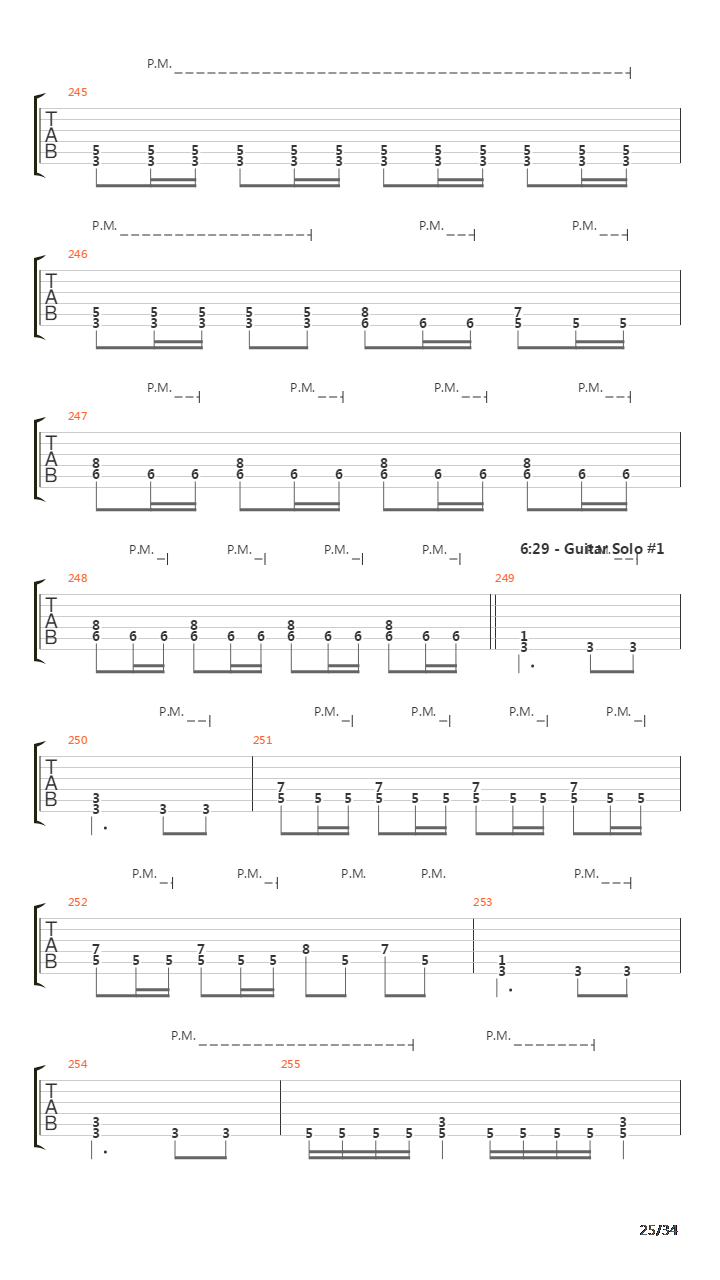 Procession To The Infraworld吉他谱